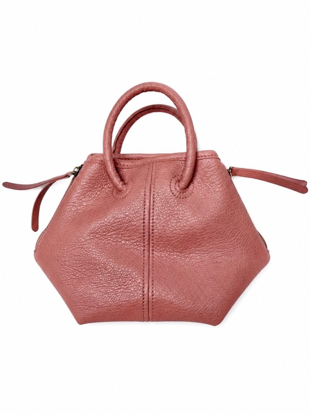 Anthropologie Vegan Leather Mini Bag in a Desert Rose